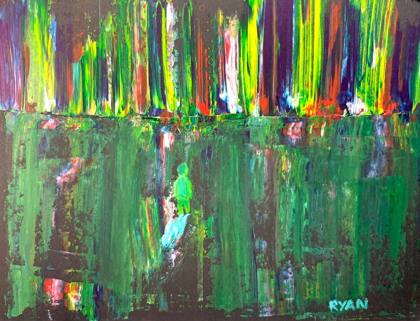 Little Boy In A Mad World 6x8 Study, painting by Ryan Louder