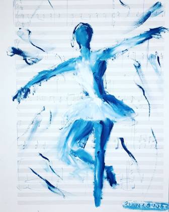 Little Jumps, painting by Ryan Louder