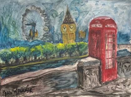 London Blackfriars, painting by Ryan Louder