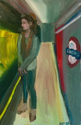 London Underground, painting by Ryan Louder