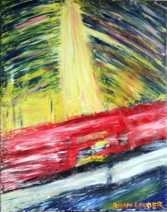 London Westminster At Night, painting by Ryan Louder
