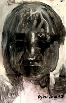 Loneliness, painting by Ryan Louder