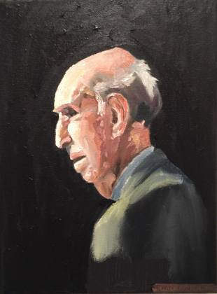 Looking Back, painting by Ryan Louder