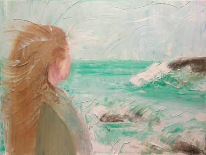 Looking Out To Sea, painting by Ryan Louder