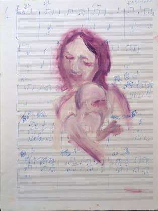 Lullaby, painting by Ryan Louder