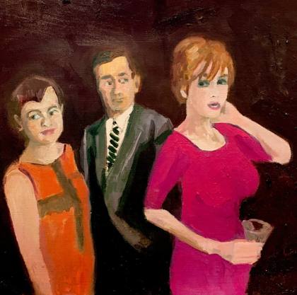Mad Men, painting by Ryan Louder