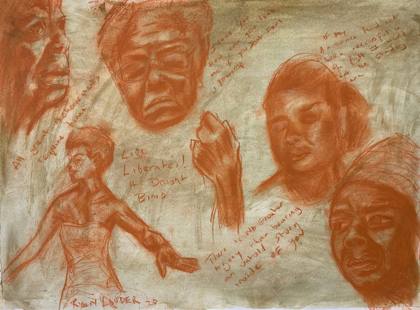 Maya Angelou 18x24 “Decades Of Brilliance”, painting by Ryan Louder