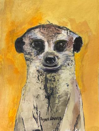 Meerkat Picture, painting by Ryan Louder