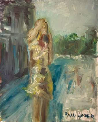 Meeting Point In London On A Summers Day, painting by Ryan Louder