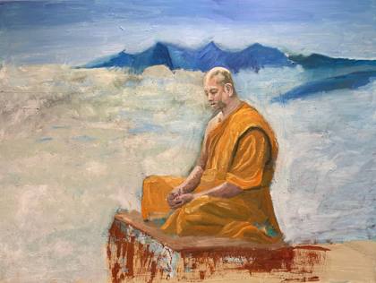 Mindfulness, painting by Ryan Louder