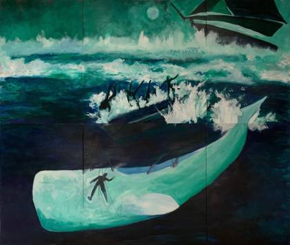 MOBY DICK, painting by Ryan Louder
