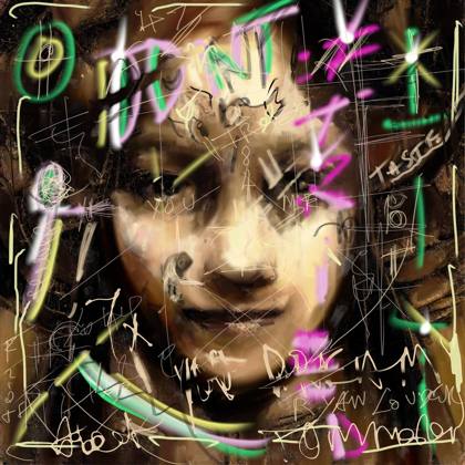 Mona Dreams Of Chaos, painting by Ryan Louder