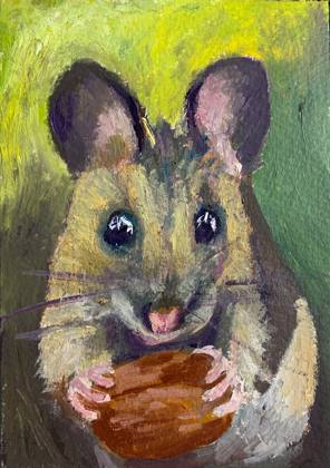 Mouse, painting by Ryan Louder