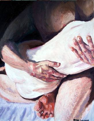 Nudes, painting by Ryan Louder