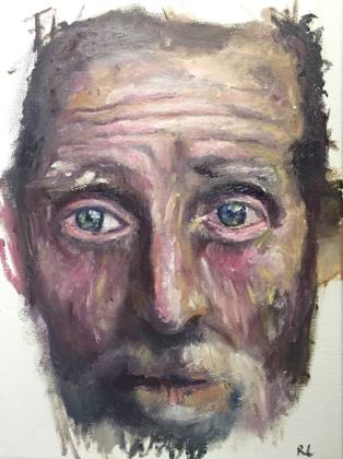 Old Man, painting by Ryan Louder