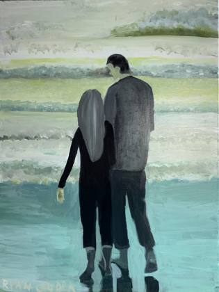 On The Beach, painting by Ryan Louder