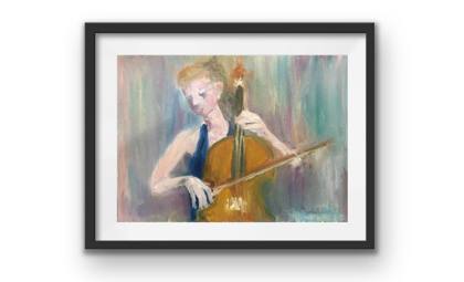 Orchestra, painting by Ryan Louder