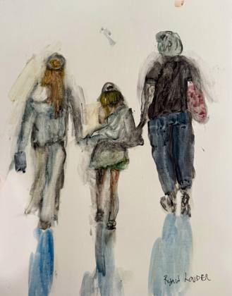 Out With Granny, painting by Ryan Louder