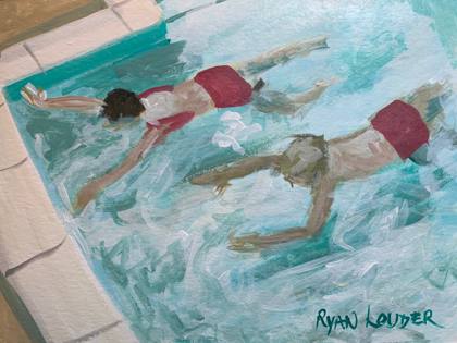 Photo Finish, painting by Ryan Louder