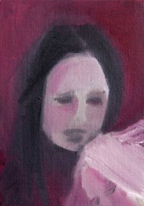 Pink, painting by Ryan Louder