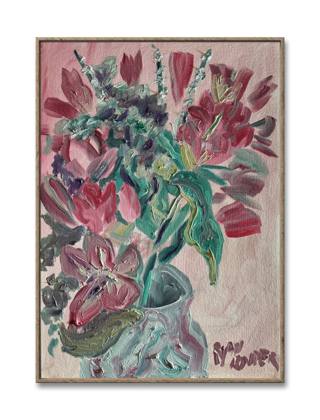 Pink Lillies, painting by Ryan Louder