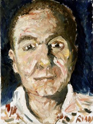 Portrait, painting by Ryan Louder