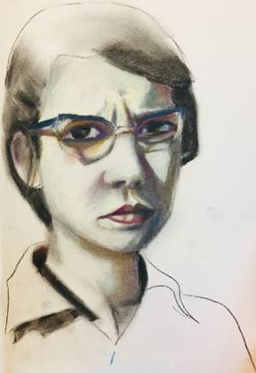 Portrait Of A Woman, painting by Ryan Louder