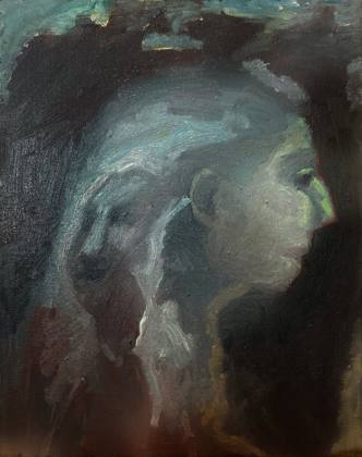 Portrait of a Woman 9x12, painting by Ryan Louder