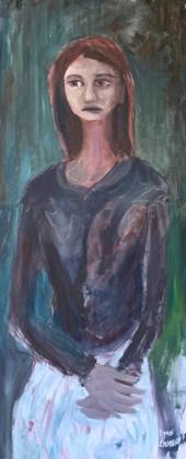 Portrait Of Katrina, painting by Ryan Louder