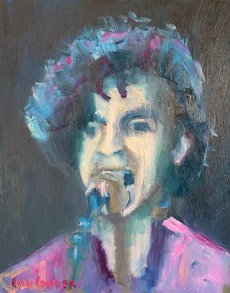 Prince, painting by Ryan Louder