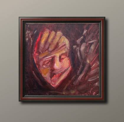 Red Rem, painting by Ryan Louder