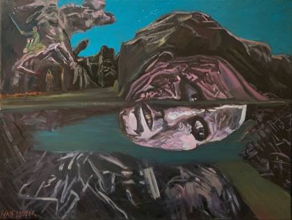 Reflection, painting by Ryan Louder