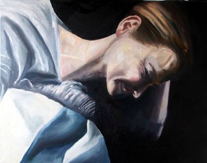 Relaxing, painting by Ryan Louder