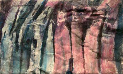 REM Intrusion Hallucination Study 6, painting by Ryan Louder