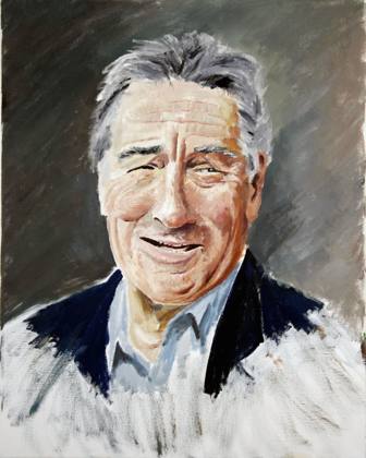 Robert De Niro, painting by Ryan Louder