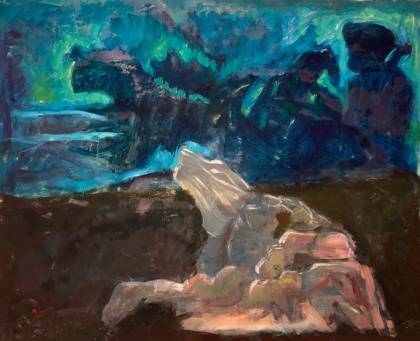 Romeo and Juliet In Sea Storms, painting by Ryan Louder