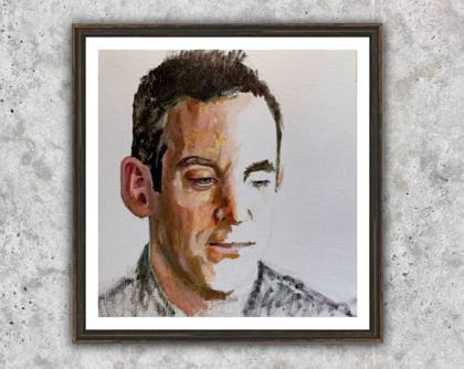 Sam Harris, painting by Ryan Louder