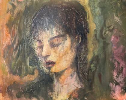 Scratches, painting by Ryan Louder