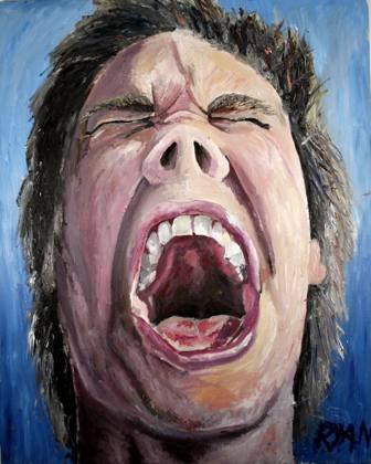 Scream, painting by Ryan Louder
