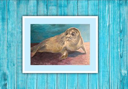 Seal, painting by Ryan Louder