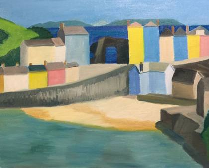 Seaside, painting by Ryan Louder