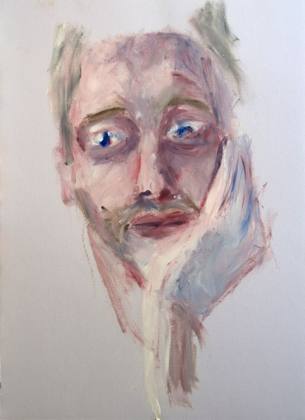 Self Portrait, painting by Ryan Louder