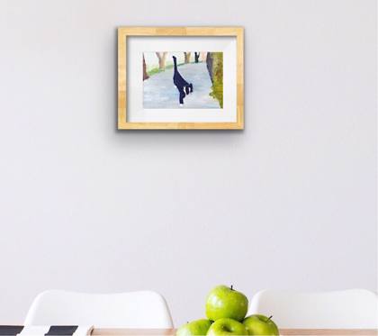 Small Cat, painting by Ryan Louder
