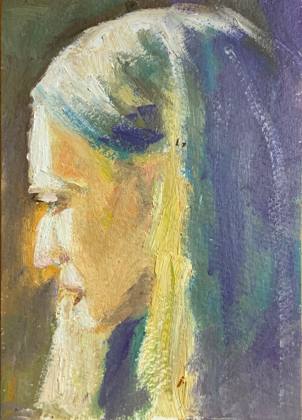 Small Portrait Of A Woman Study, painting by Ryan Louder