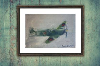 Spitfire, painting by Ryan Louder