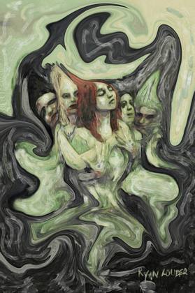 Spring - Green Picture On Canvas, painting by Ryan Louder