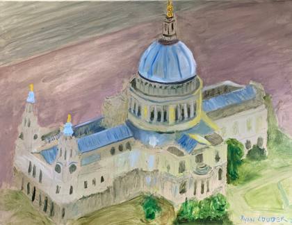 St Paul’s Cathedral, painting by Ryan Louder