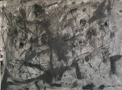 Struggle of Ulysses, painting by Ryan Louder