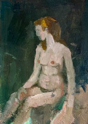 Study, painting by Ryan Louder