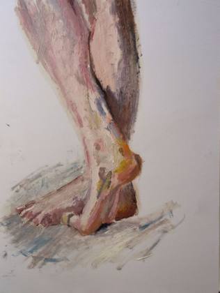Study - Legs, painting by Ryan Louder